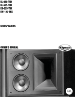 Klipsch KL-525-THX - Owners Manual 